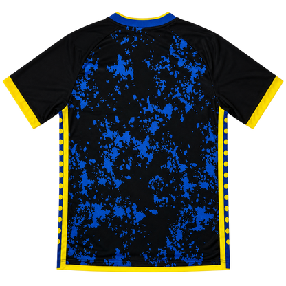 Siyah-Mavi-Sarı Futbol Forması - Arka