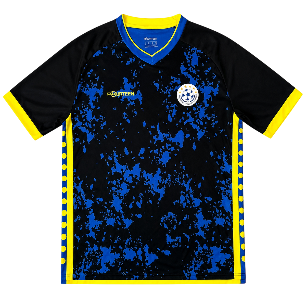 Siyah-Mavi-Sarı Futbol Forması - Ön