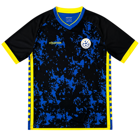 Siyah-Mavi-Sarı Futbol Forması - Ön