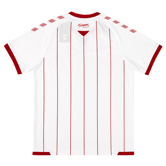 Beyaz-Kırmızı Futbol Forması - Arka