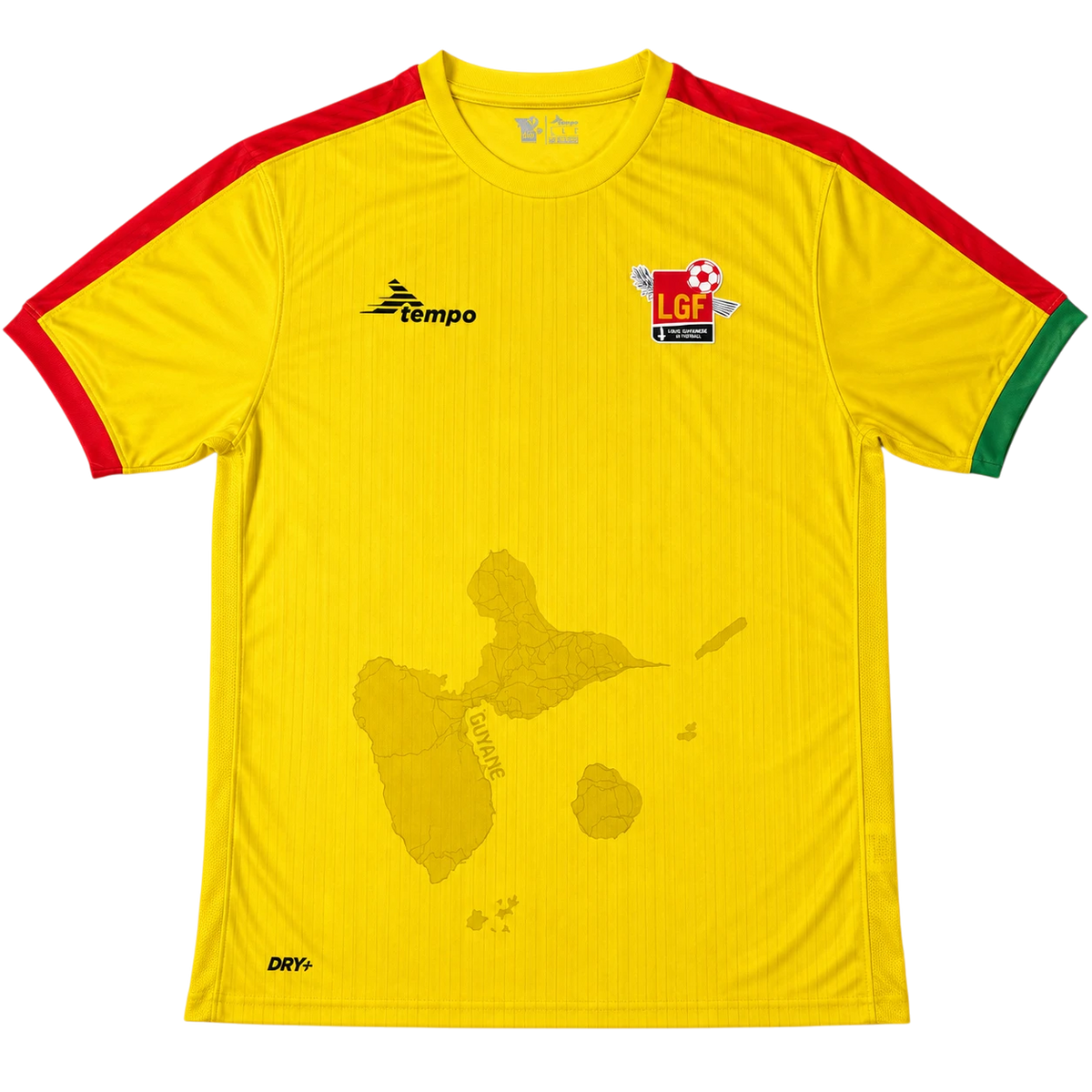Sarı-Kırmızı-Yeşil Futbol Forması - Ön