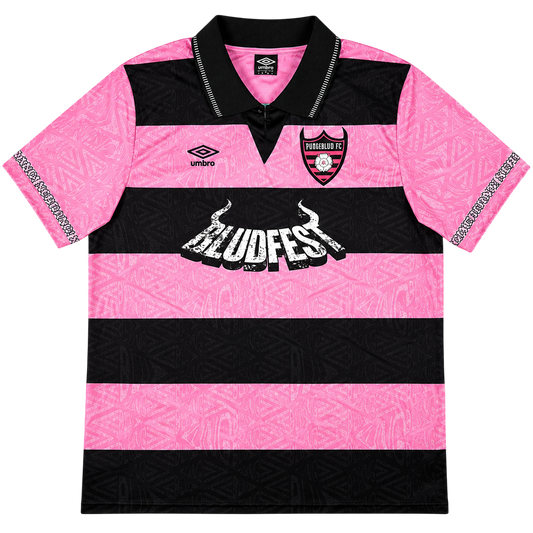 Pembe-Siyah Futbol Forması - Ön